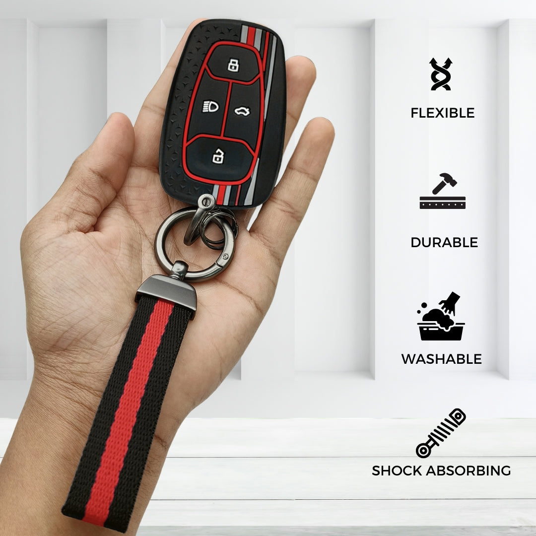 Tata TriStar Silicone Key Cover with Keychain
