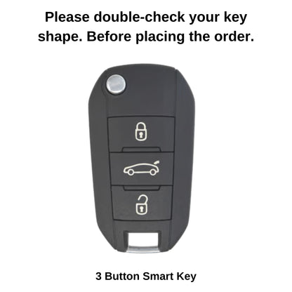 Keycept Metal Silicone car key cover  With Keychain.(Type M2)