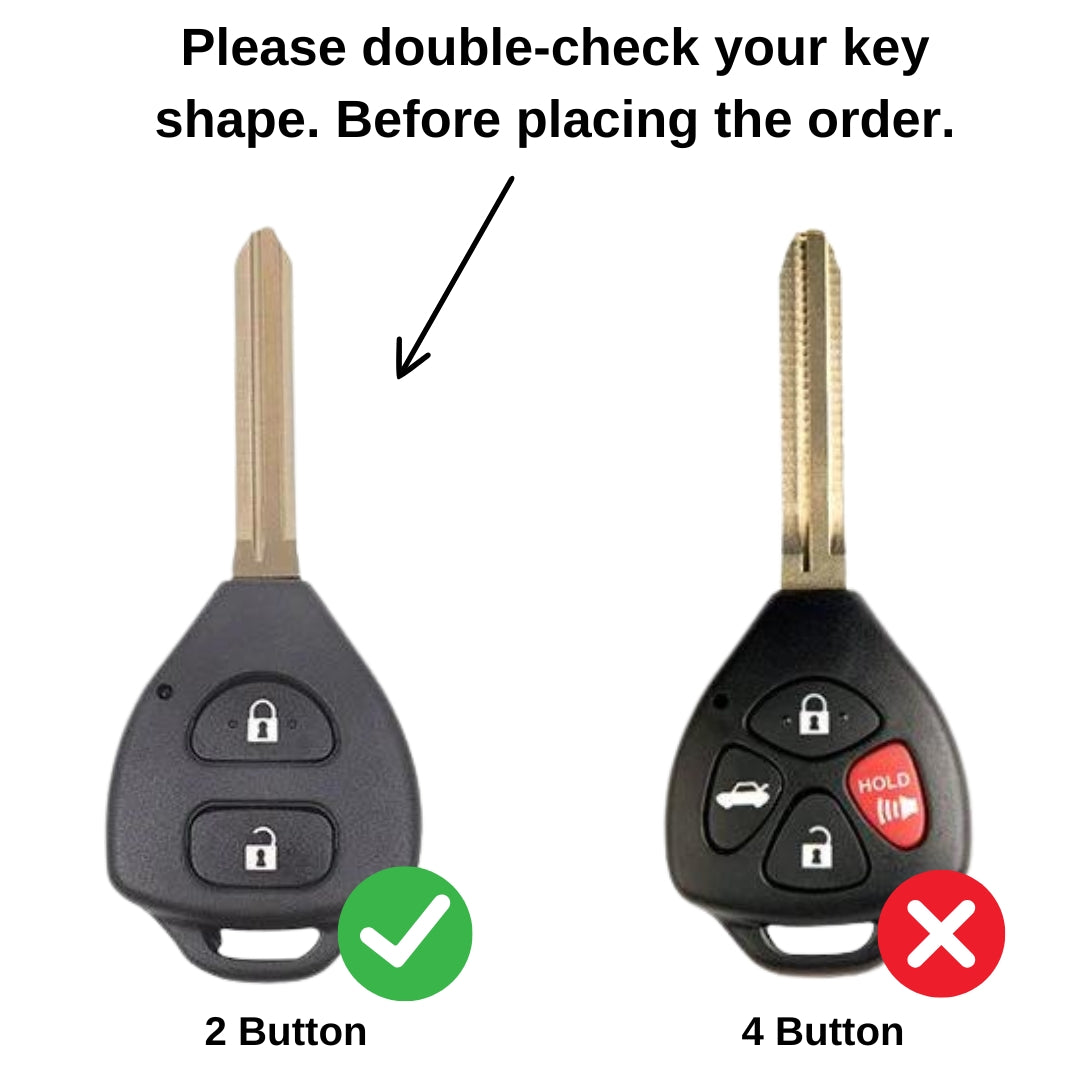 Toyota Gold Line TPU Key Cover with Keychain (Type 2)