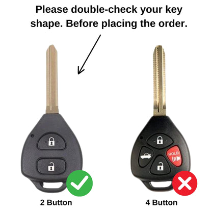 Toyota Silver Line TPU Key Cover with Keychain