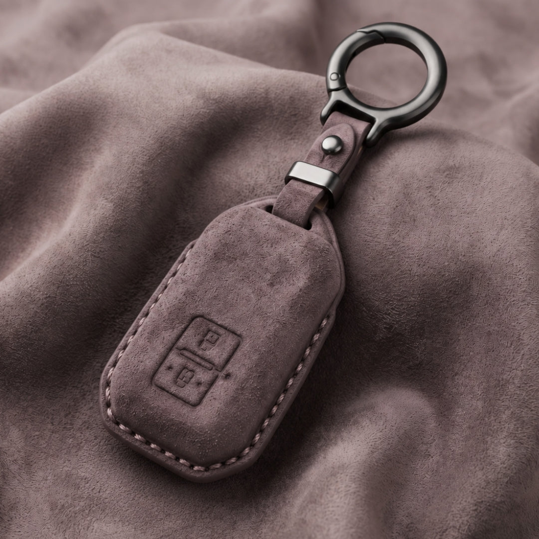 Suzuki Alcantara Crest Car Key Cover with Keychain (Type K10)