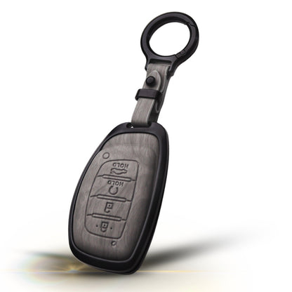 Keycept Noir Wood Car Key Cover with Keychain (Type M8)