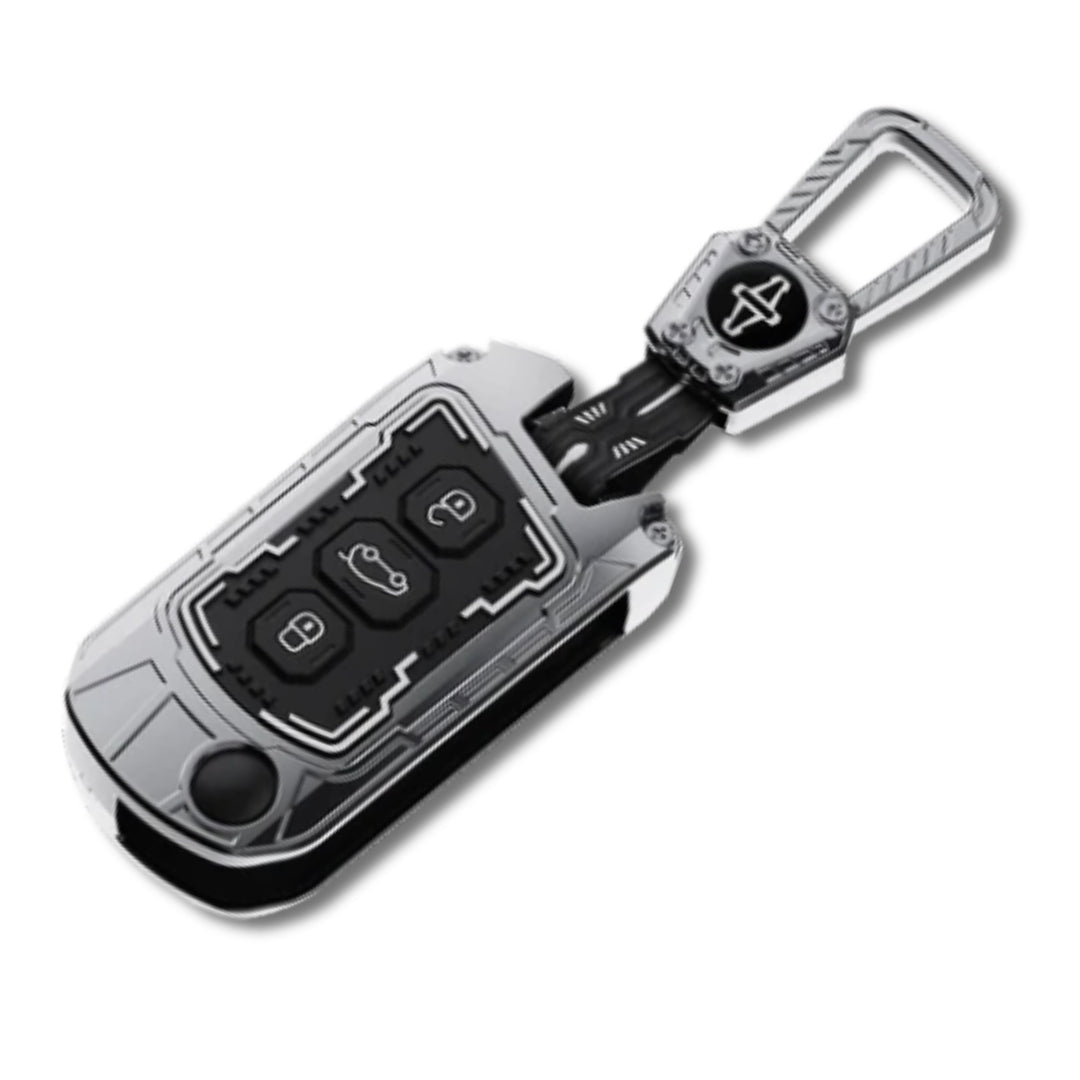 Mahindra Metal Armor Key Cover with keychain (Type M4)