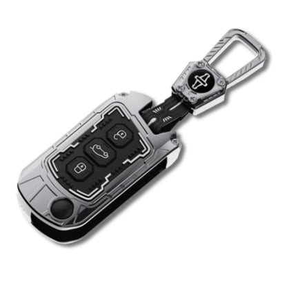 Mahindra Metal Armor Key Cover with keychain (Type M4)