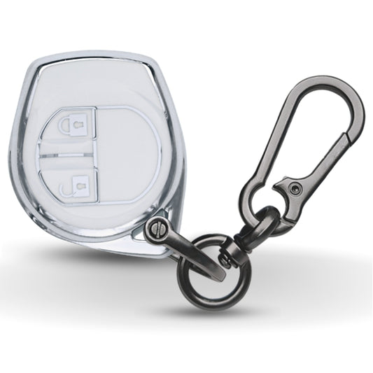 Suzuki Silver Line TPU Key Cover with Keychain