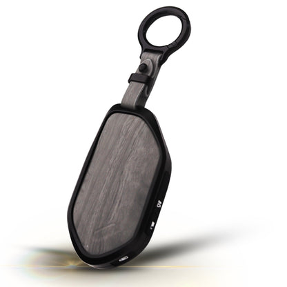 Kia Noir Wood Car Key Cover with Keychain (Type M8)