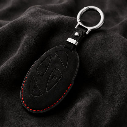 Hyundai Alcantara Crest Car Key Cover with Keychain (Type K10)