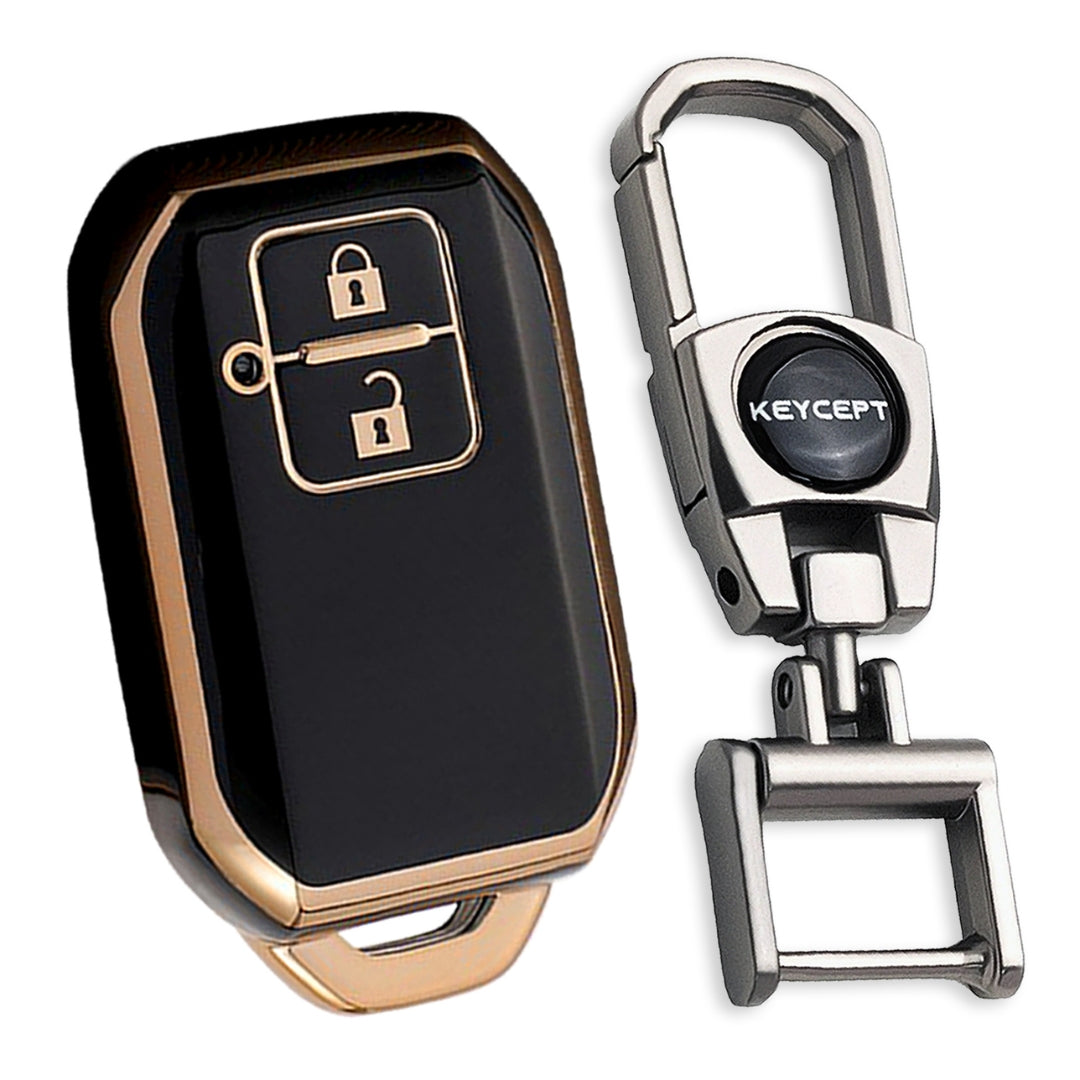 Suzuki Gold Line TPU Key cover with Keychain (Type 2)