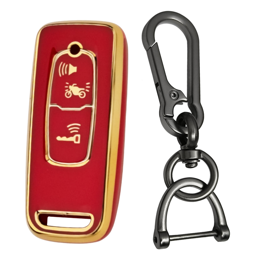 Honda Gold Line TPU Key Cover with Keychain (Type 1)