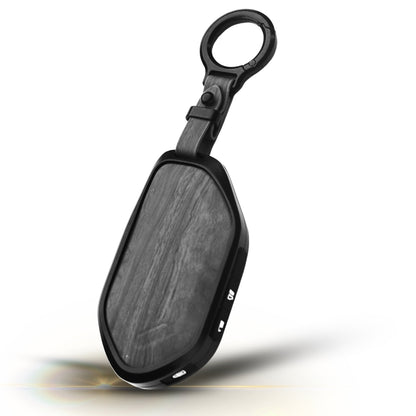 Kia Noir Wood Car Key Cover with Keychain (Type M8)