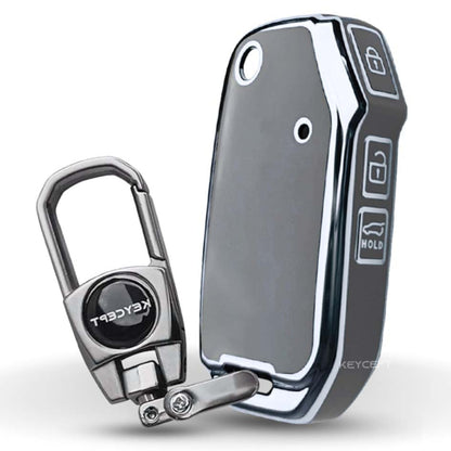 Kia Silver Line TPU Key Cover with Keychain