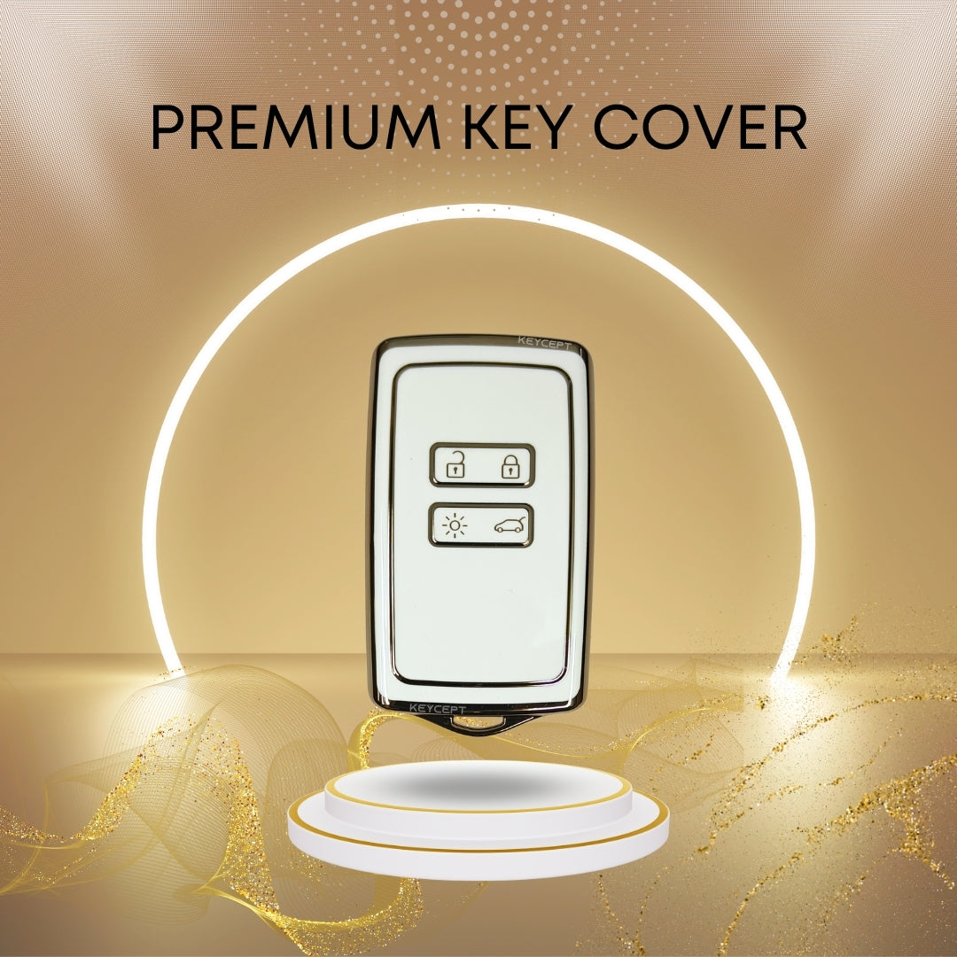 Renault Gold Line TPU Key Cover with Keychain