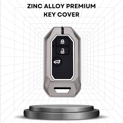 Suzuki Metal Alloy Key Cover with Keychain (Type M1)