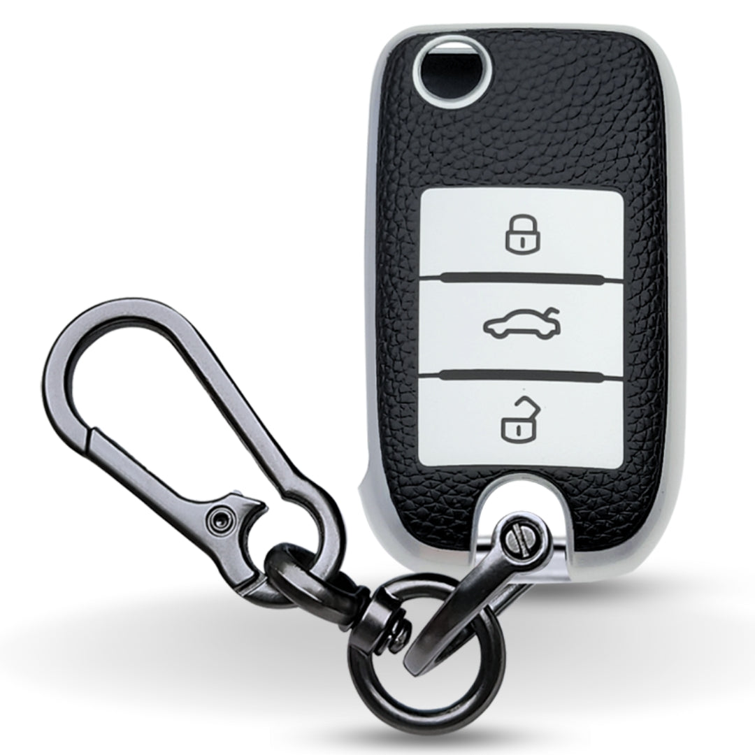 MG TPU Leather Key Cover with Keychain