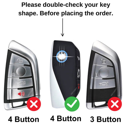 BMW Silicone Key Cover with Keychain (Type K1)
