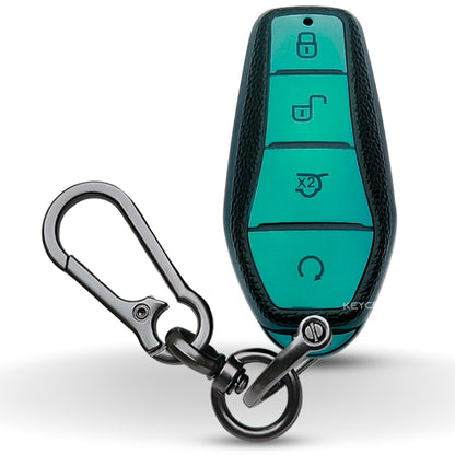 BYD TPU Leather Car Key Cover with Keychain. (Type 1)