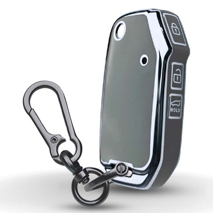 Kia Silver Line TPU Key Cover with Keychain