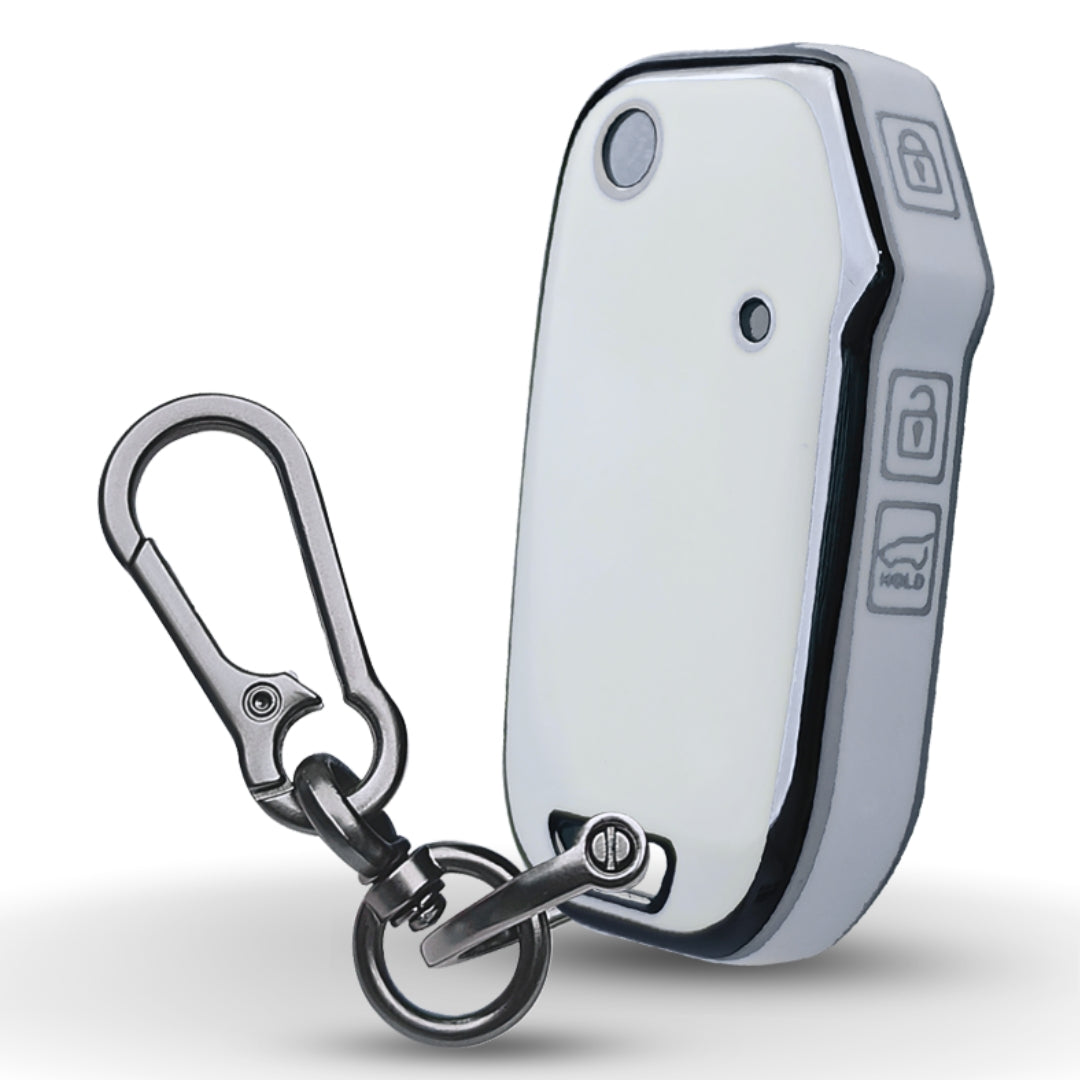 Kia Silver Line TPU Key Cover with Keychain