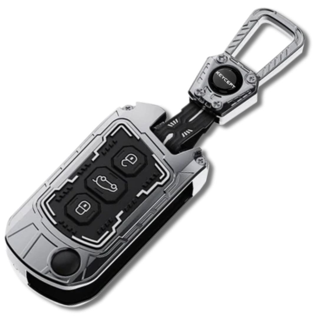 Mahindra Metal Armor Car Key Cover with keychain (Type M4)