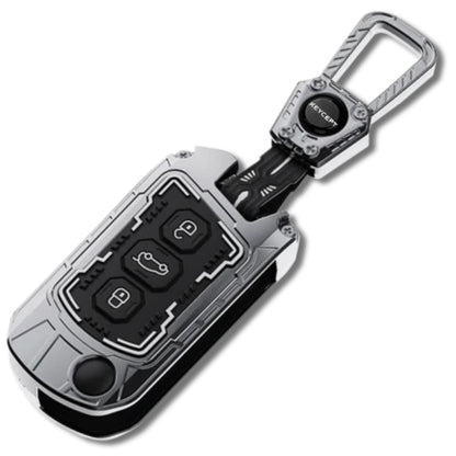 Mahindra Metal Armor Car Key Cover with keychain (Type M4)
