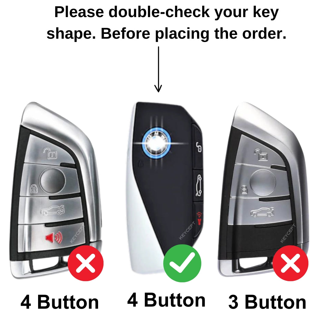 BMW Silicone Key Cover with Keychain (Type K2)