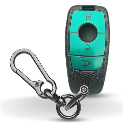 Mercedes Benz TPU Leather Key Cover with Keychain. (Type 1)