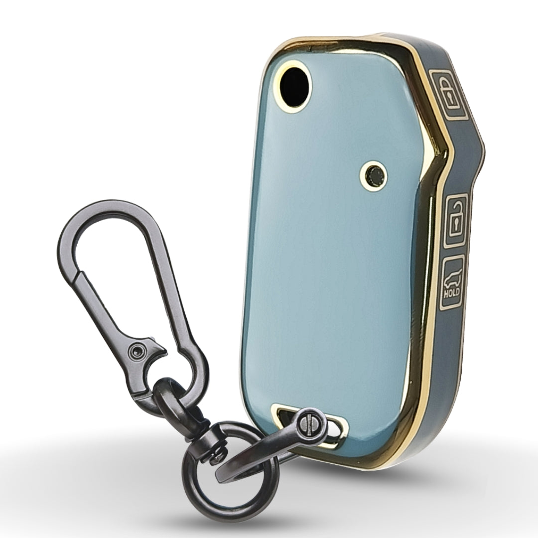 Kia Gold Line TPU Key Cover with Keychain