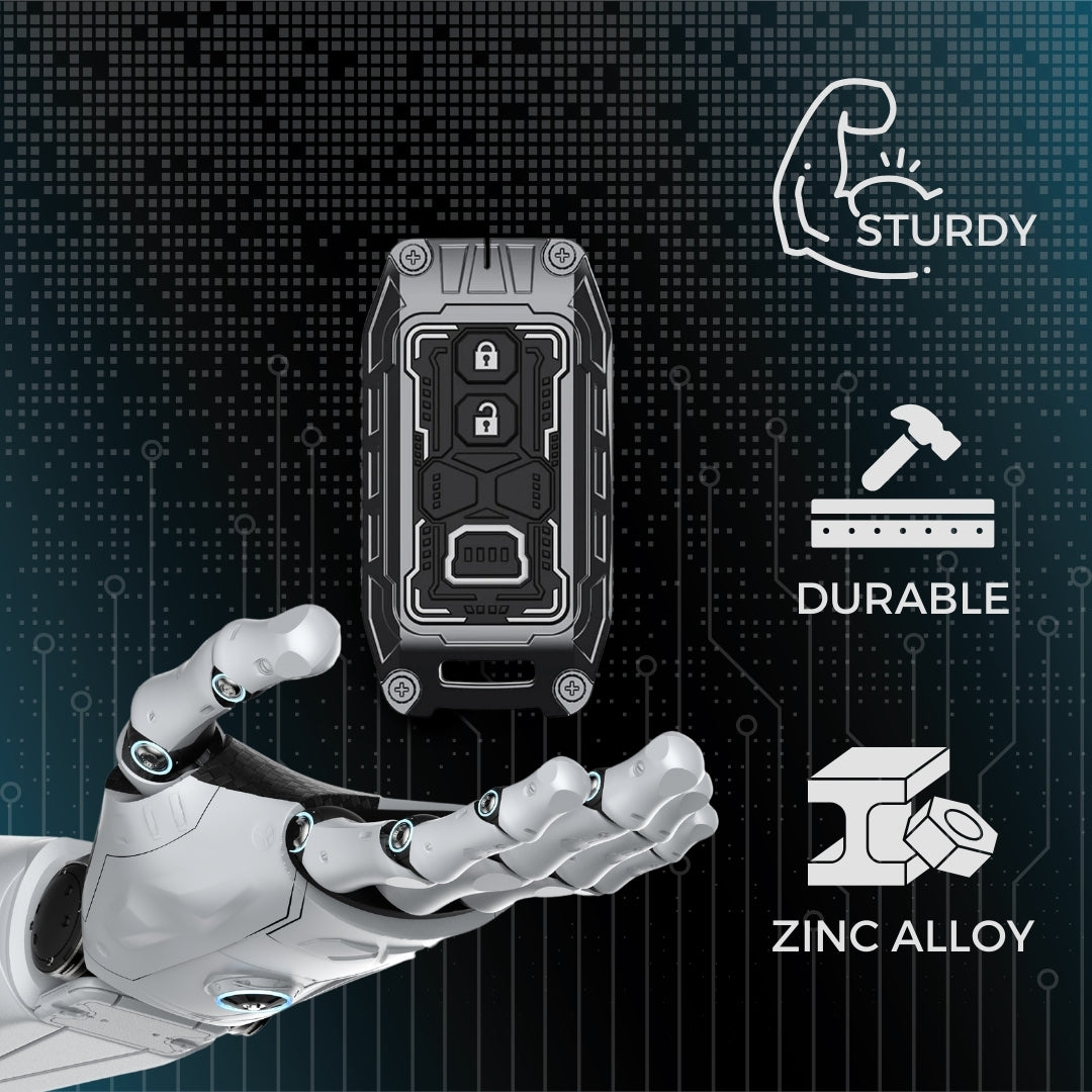 Suzuki Metal Armor Car Key Cover for with Keychain (Type M4)