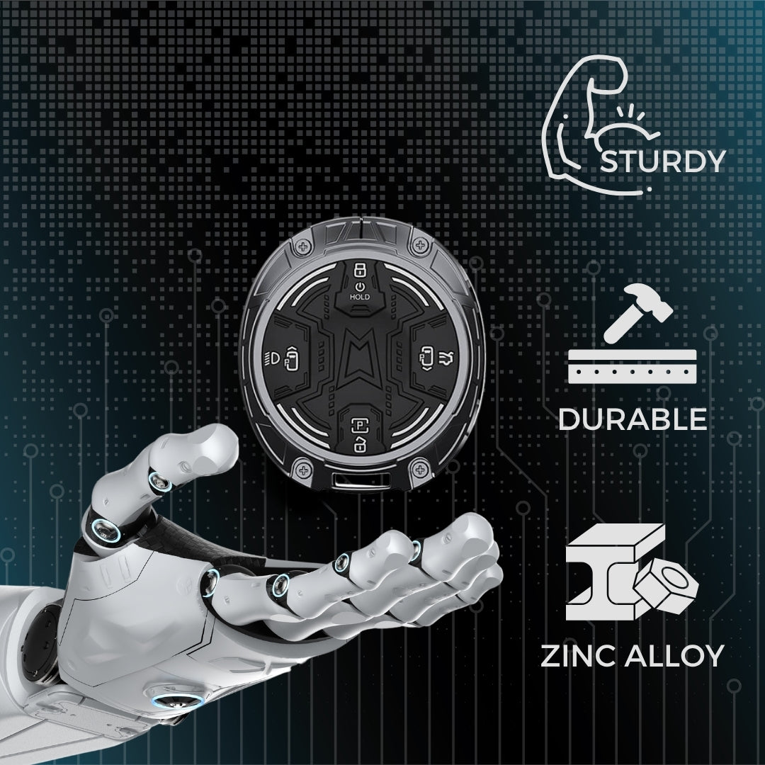 Tata Metal Armor Key Cover With Keychain (Type M4)