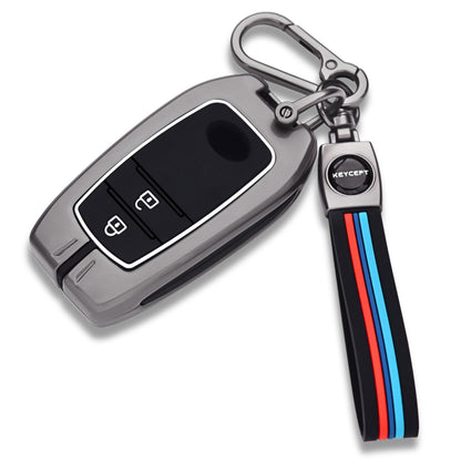 Toyota Metal Alloy Key Cover with Keychain (Type M2)