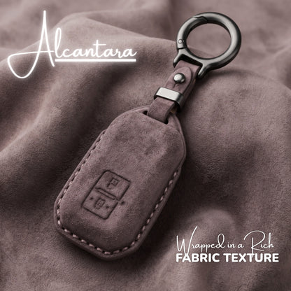 Suzuki Alcantara Crest Car Key Cover with Keychain (Type K10)