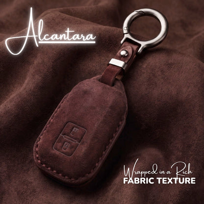 Suzuki Alcantara Crest Car Key Cover with Keychain (Type K10)
