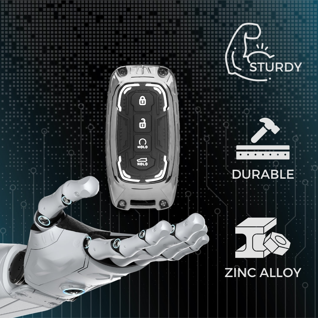 Kia Metal Armor Key Cover with keychain (Type M4)