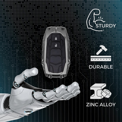 Toyota Metal Mecha Key Cover with Keychain (Type M3)