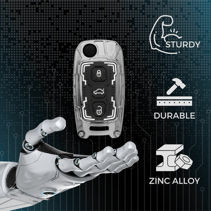 Keycept Metal Armor Key Cover with Keychain.(Type M4)