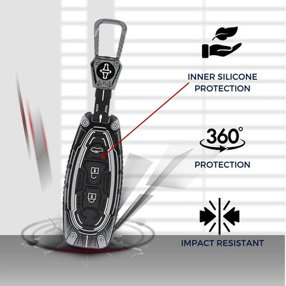 Suzuki Metal Armor Smart Key Cover with keychain (Type M4)
