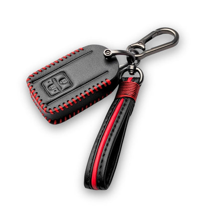 Leather Keychain & Metal alloy buckle Key Holder Keyring Organizer. (Type 3, Pack of 2)