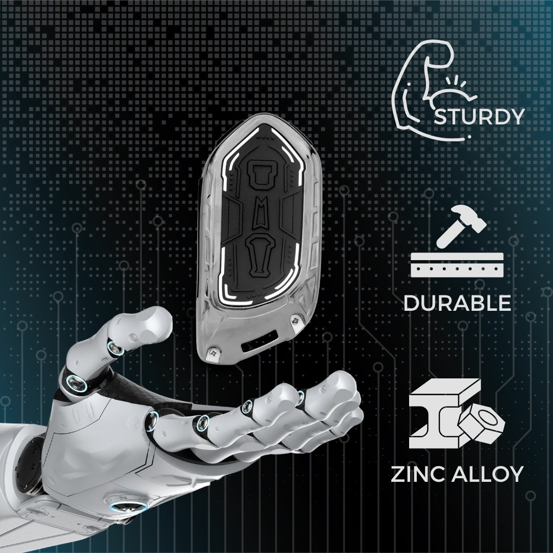 Keycept Metal Armor Key Cover with Keychain.(Type M4)