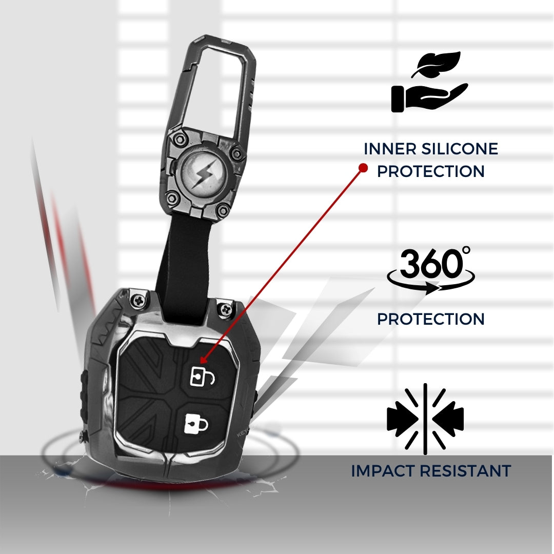 Suzuki Metal Mecha Key Cover with Keychain (Type M3)