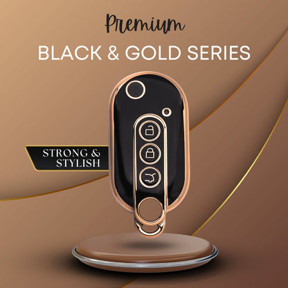 MG Gold Line TPU Car Key Cover with Keychain (Type 1)