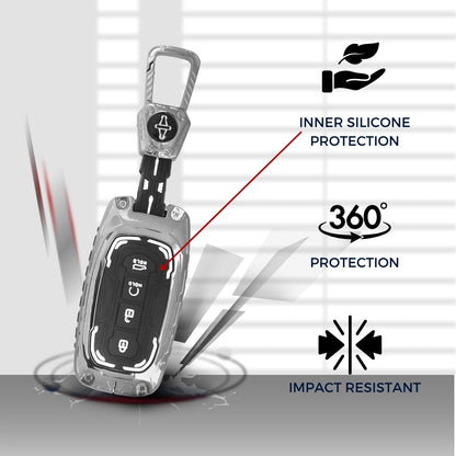 Kia Metal Armor Key Cover with keychain (Type M4)