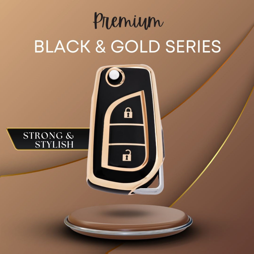 Toyota Gold Line TPU Key Cover with Keychain