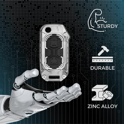 Keycept Metal Armor Key Cover with Keychain(Type M4)