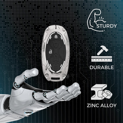 Keycept Metal Armor Key Cover with Keychain.(Type M4)