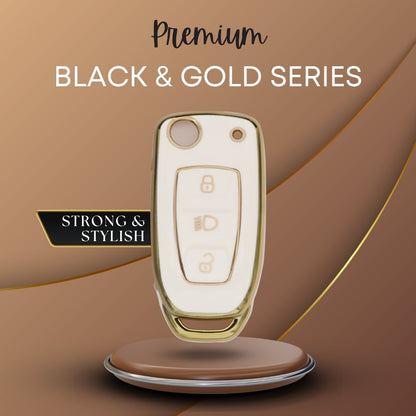 Tata Gold Line TPU Key Cover with Keychain (Type 2)
