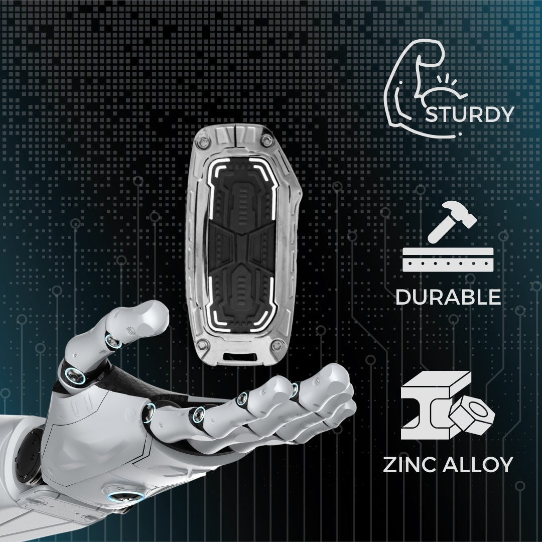Keycept Metal Armor Key Cover with Keychain .(Type M4)