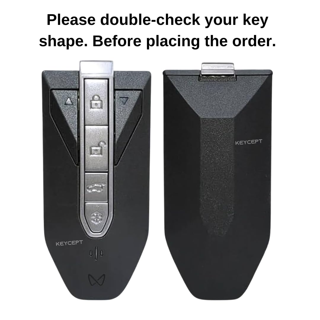 Keycept Gold Line TPU Key Cover Compatible with Mahindra XUV |  BE6  XEV 9 - 4 Button Smart Key.