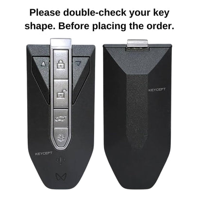 Keycept Gold Line TPU Key Cover Compatible with Mahindra XUV |  BE6  XEV 9 - 4 Button Smart Key.