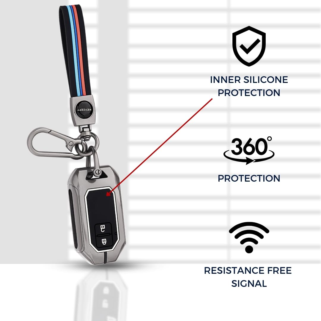 Suzuki Metal Keycover With KeyChain (Type M2)