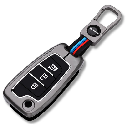 Hyundai Metal Key Cover with Keychain (Type M1).